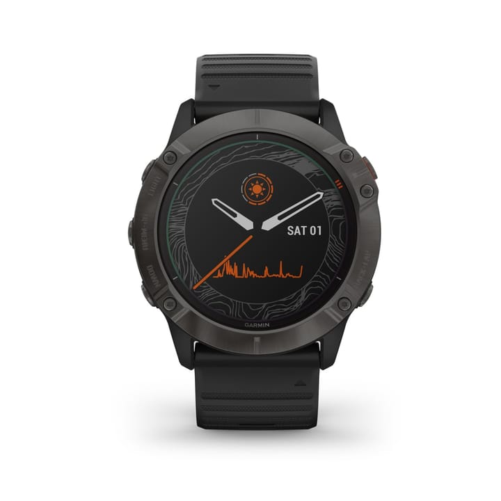 Garmin Fenix 6x Pro Solar Ti Gray Dlc W/Black Band Garmin Garmin Fenix 6x Pro Solar Ti Gray Dlc W/Black Band Garmin