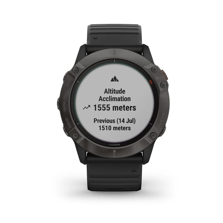 Garmin Fenix 6x Pro Solar Ti Gray Dlc W/Black Band Garmin