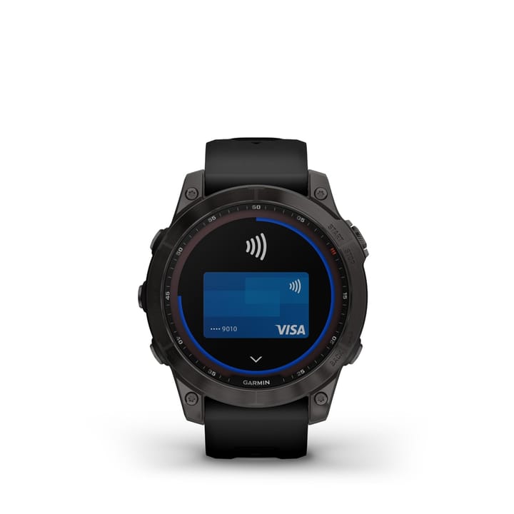 Garmin Fenix 7 Sapphire Solar, Carbon Gray Titanium Dlc W/Black Band Garmin Garmin Fenix 7 Sapphire Solar, Carbon Gray Titanium Dlc W/Black Band Garmin