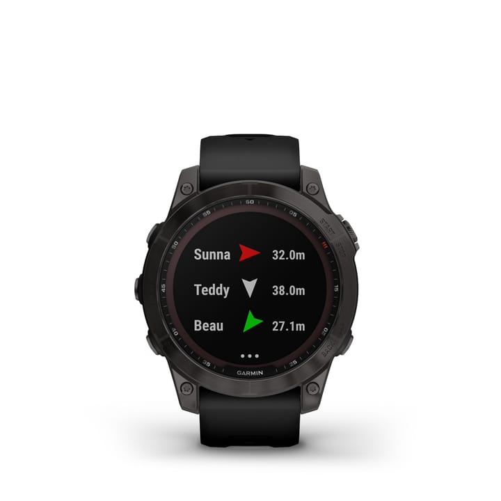 Garmin Fenix 7 Sapphire Solar, Carbon Gray Titanium Dlc W/Black Band Garmin