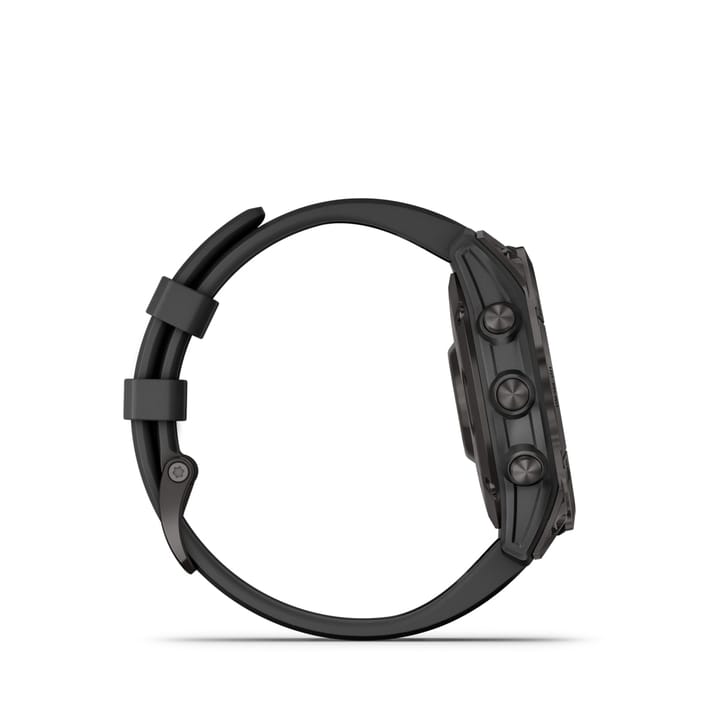 Garmin Fenix 7 Sapphire Solar, Carbon Gray Titanium Dlc W/Black Band Garmin