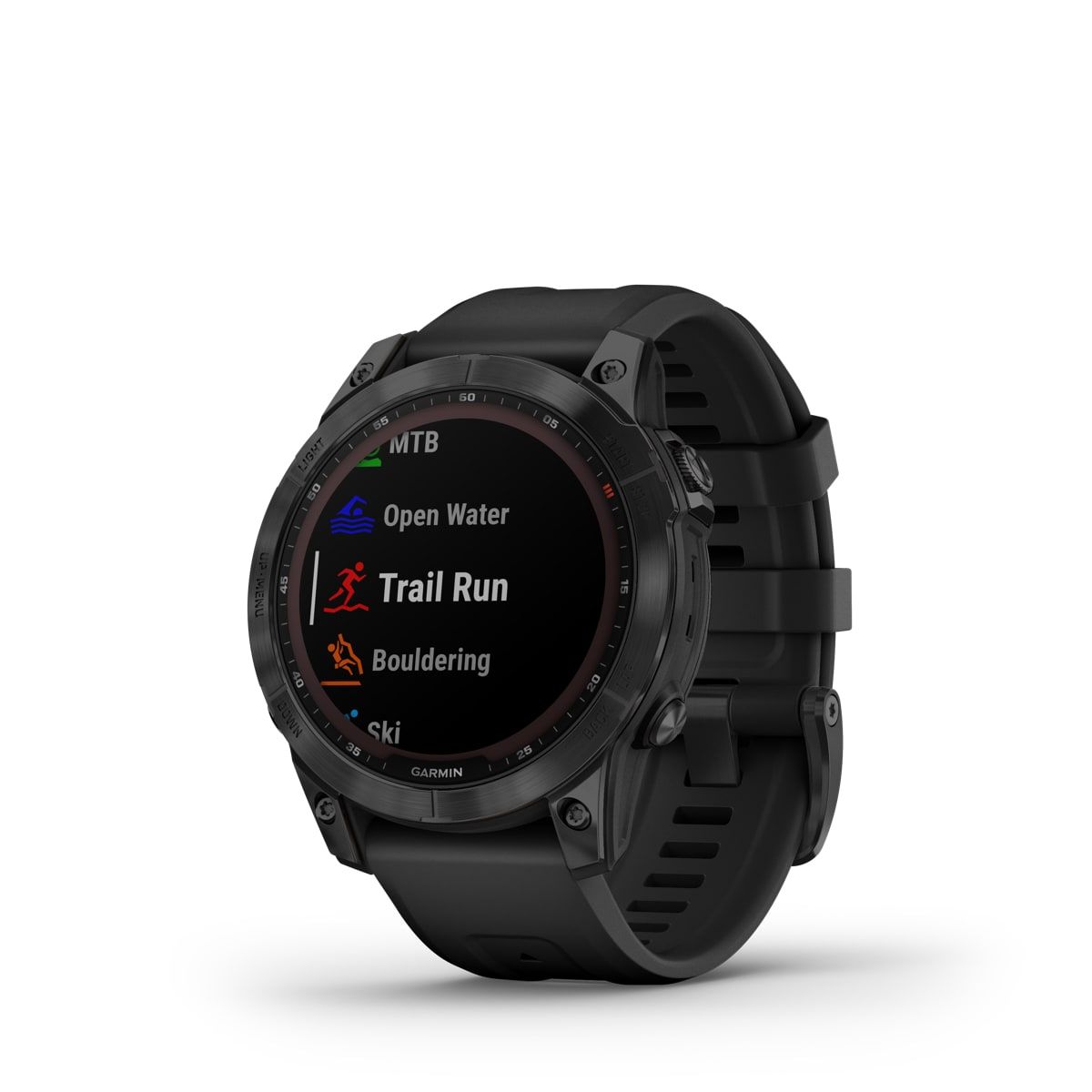 Garmin Fenix 7 Sapphire Solar, Black Titanium Dlc W/Black Band