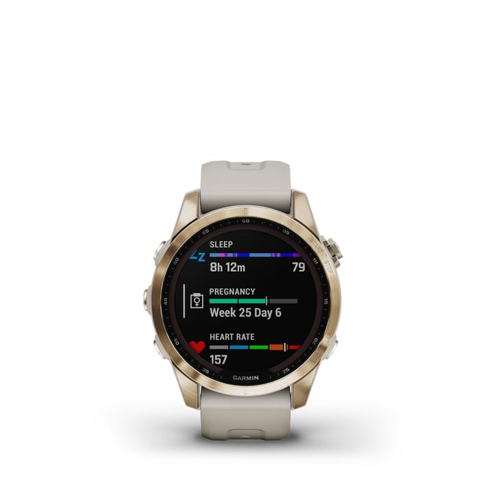 Garmin Fenix 7s Sapphire Solar, Cream Gold Titanium Dlc W/Light Sand Band Garmin Garmin Fenix 7s Sapphire Solar, Cream Gold Titanium Dlc W/Light Sand Band Garmin