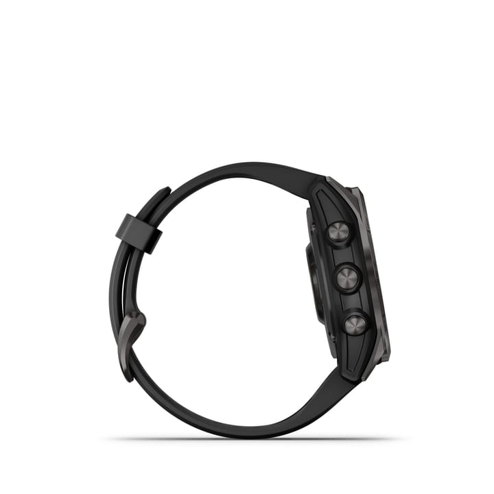 Garmin Fenix 7s Sapphire Solar, Carbon Gray Titanium Dlc W/Black Band Garmin Garmin Fenix 7s Sapphire Solar, Carbon Gray Titanium Dlc W/Black Band Garmin