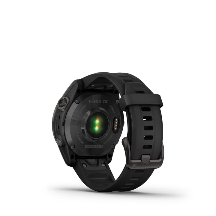 Garmin Fenix 7s Sapphire Solar, Carbon Gray Titanium Dlc W/Black Band Garmin