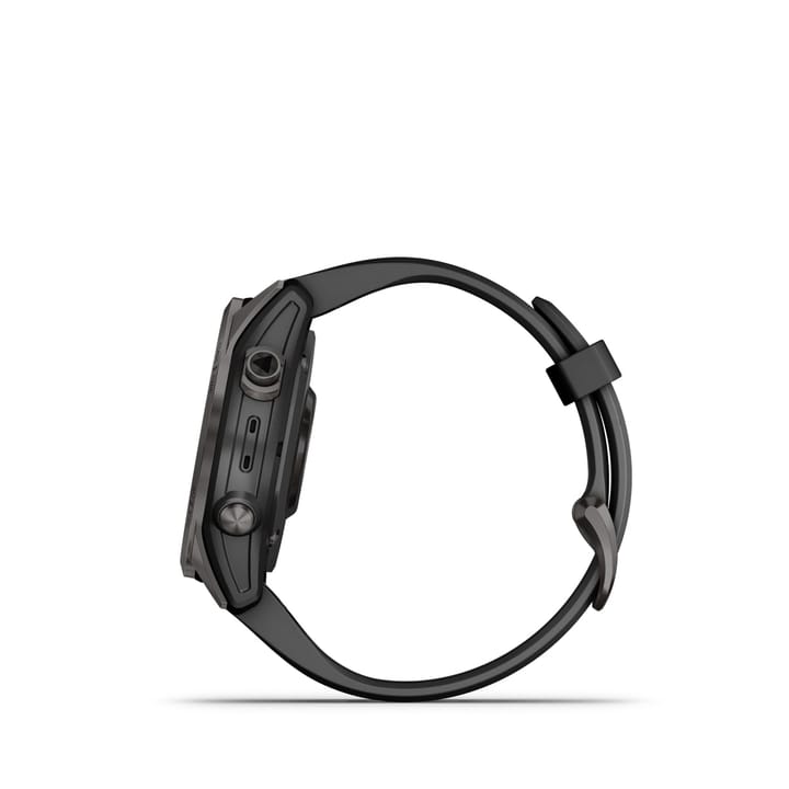 Garmin Fenix 7s Sapphire Solar, Carbon Gray Titanium Dlc W/Black Band Garmin