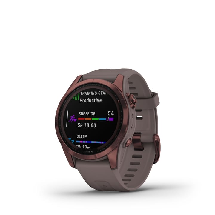 Garmin Fenix 7s Sapphire Solar, Dark Bronze Titanium Dlc W/Shale Gray Band Garmin Garmin Fenix 7s Sapphire Solar, Dark Bronze Titanium Dlc W/Shale Gray Band Garmin