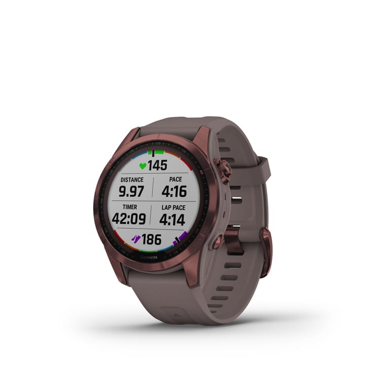 Garmin Fenix 7s Sapphire Solar, Dark Bronze Titanium Dlc W/Shale Gray Band Garmin Garmin Fenix 7s Sapphire Solar, Dark Bronze Titanium Dlc W/Shale Gray Band Garmin