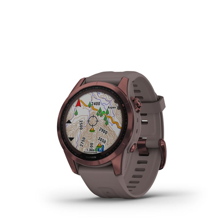 Garmin Fenix 7s Sapphire Solar, Dark Bronze Titanium Dlc W/Shale Gray Band Garmin Garmin Fenix 7s Sapphire Solar, Dark Bronze Titanium Dlc W/Shale Gray Band Garmin
