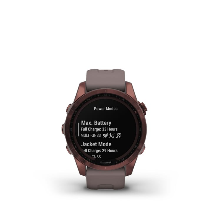 Garmin Fenix 7s Sapphire Solar, Dark Bronze Titanium Dlc W/Shale Gray Band Garmin Garmin Fenix 7s Sapphire Solar, Dark Bronze Titanium Dlc W/Shale Gray Band Garmin
