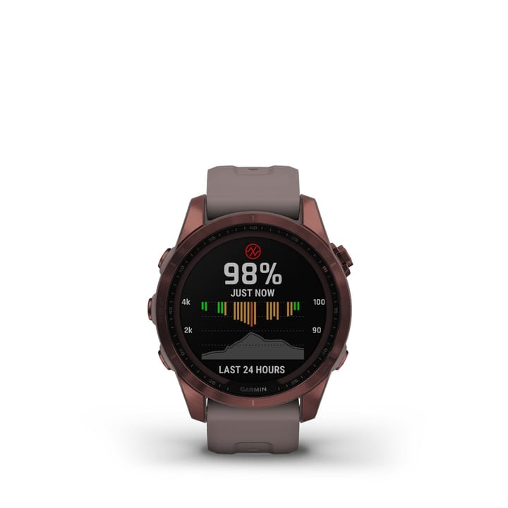 Garmin Fenix 7s Sapphire Solar, Dark Bronze Titanium Dlc W/Shale Gray Band Garmin Garmin Fenix 7s Sapphire Solar, Dark Bronze Titanium Dlc W/Shale Gray Band Garmin