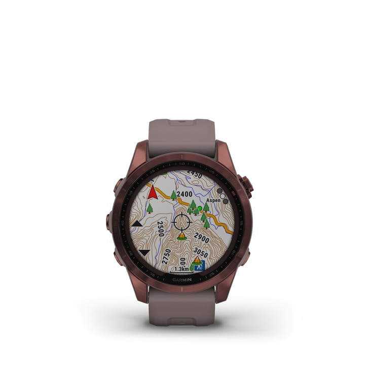 Garmin Fenix 7s Sapphire Solar, Dark Bronze Titanium Dlc W/Shale Gray Band Garmin Garmin Fenix 7s Sapphire Solar, Dark Bronze Titanium Dlc W/Shale Gray Band Garmin