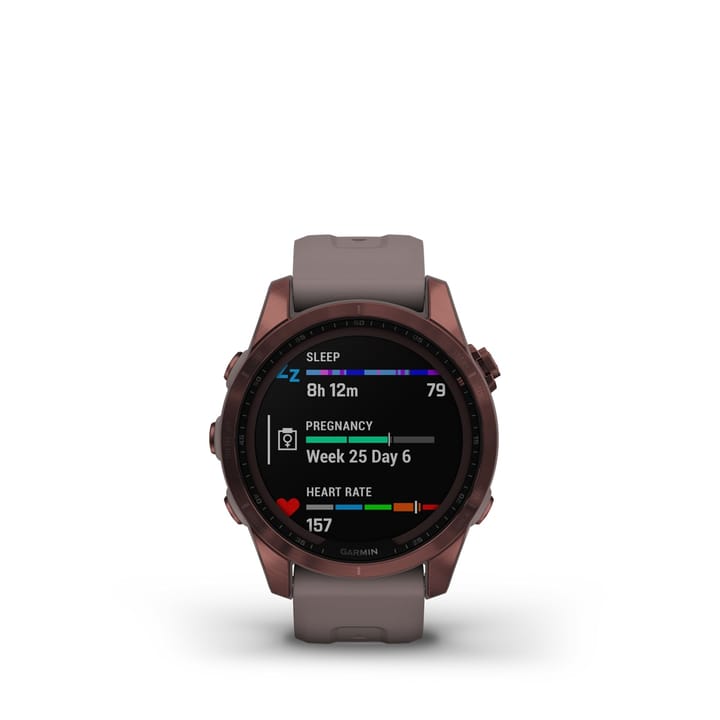 Garmin Fenix 7s Sapphire Solar, Dark Bronze Titanium Dlc W/Shale Gray Band Garmin Garmin Fenix 7s Sapphire Solar, Dark Bronze Titanium Dlc W/Shale Gray Band Garmin