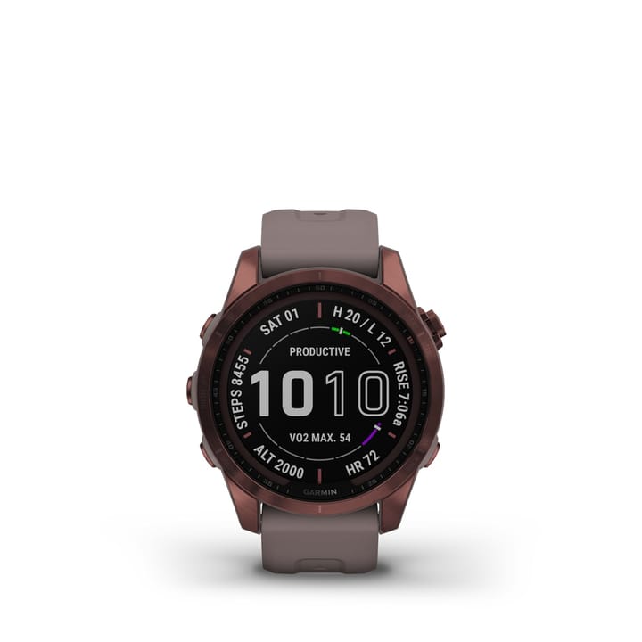 Garmin Fenix 7s Sapphire Solar, Dark Bronze Titanium Dlc W/Shale Gray Band Garmin Garmin Fenix 7s Sapphire Solar, Dark Bronze Titanium Dlc W/Shale Gray Band Garmin