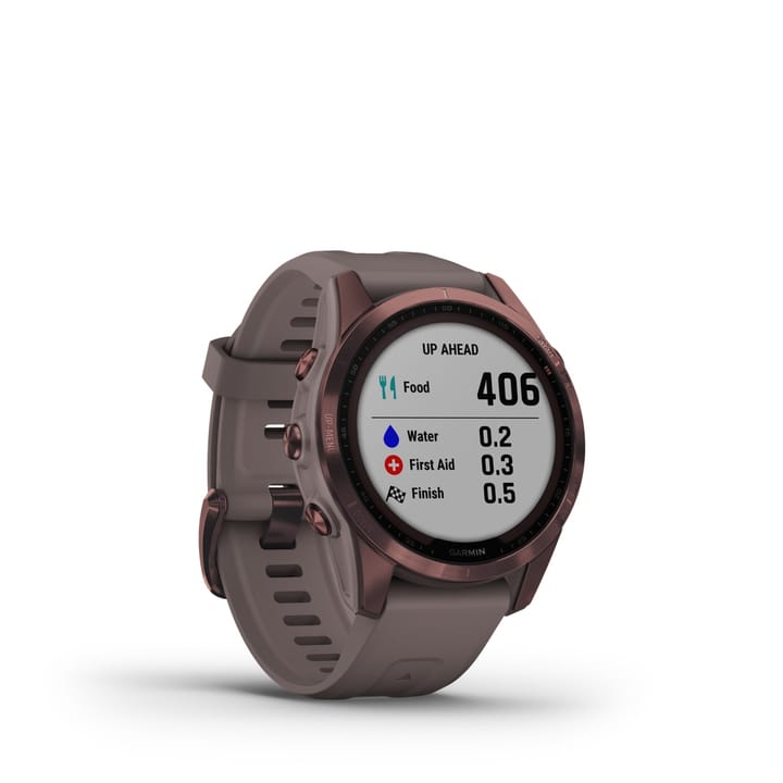 Garmin Fenix 7s Sapphire Solar, Dark Bronze Titanium Dlc W/Shale Gray Band Garmin Garmin Fenix 7s Sapphire Solar, Dark Bronze Titanium Dlc W/Shale Gray Band Garmin