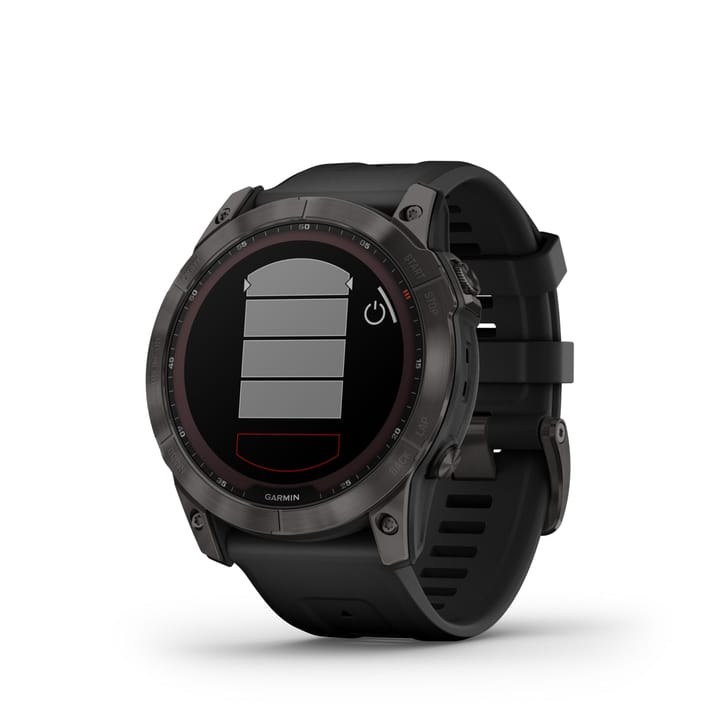 Garmin Fenix 7x Sapphire Solar, Carbon Gray Titanium Dlc W/Black Band Garmin