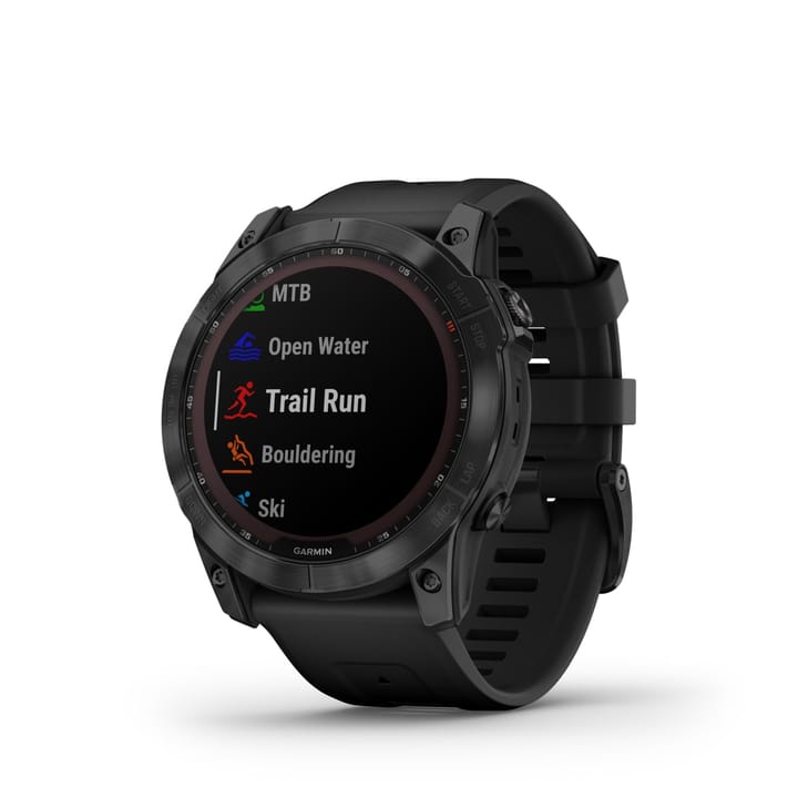 Garmin Fenix 7x Sapphire Solar, Black Titanium Dlc W/Black Band Garmin Garmin Fenix 7x Sapphire Solar, Black Titanium Dlc W/Black Band Garmin
