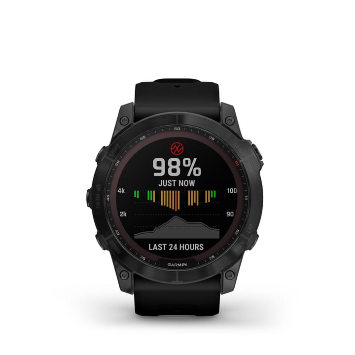 Garmin Fenix 7x Sapphire Solar, Black Titanium Dlc W/Black Band Garmin Garmin Fenix 7x Sapphire Solar, Black Titanium Dlc W/Black Band Garmin