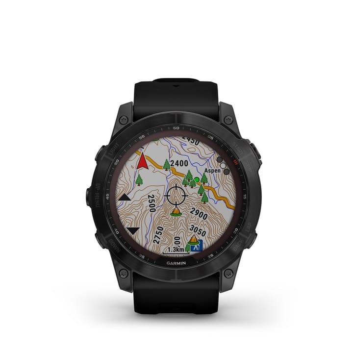 Garmin Fenix 7x Sapphire Solar, Black Titanium Dlc W/Black Band Garmin Garmin Fenix 7x Sapphire Solar, Black Titanium Dlc W/Black Band Garmin