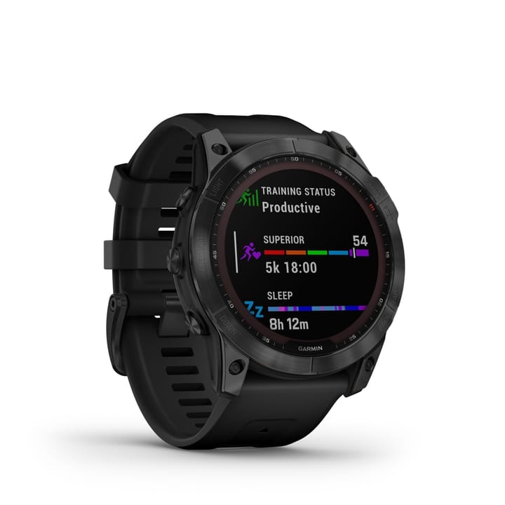 Garmin Fenix 7x Sapphire Solar, Black Titanium Dlc W/Black Band Garmin Garmin Fenix 7x Sapphire Solar, Black Titanium Dlc W/Black Band Garmin