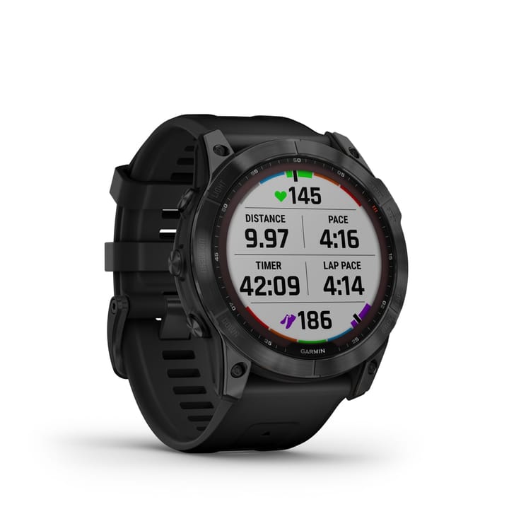 Garmin Fenix 7x Sapphire Solar, Black Titanium Dlc W/Black Band Garmin Garmin Fenix 7x Sapphire Solar, Black Titanium Dlc W/Black Band Garmin