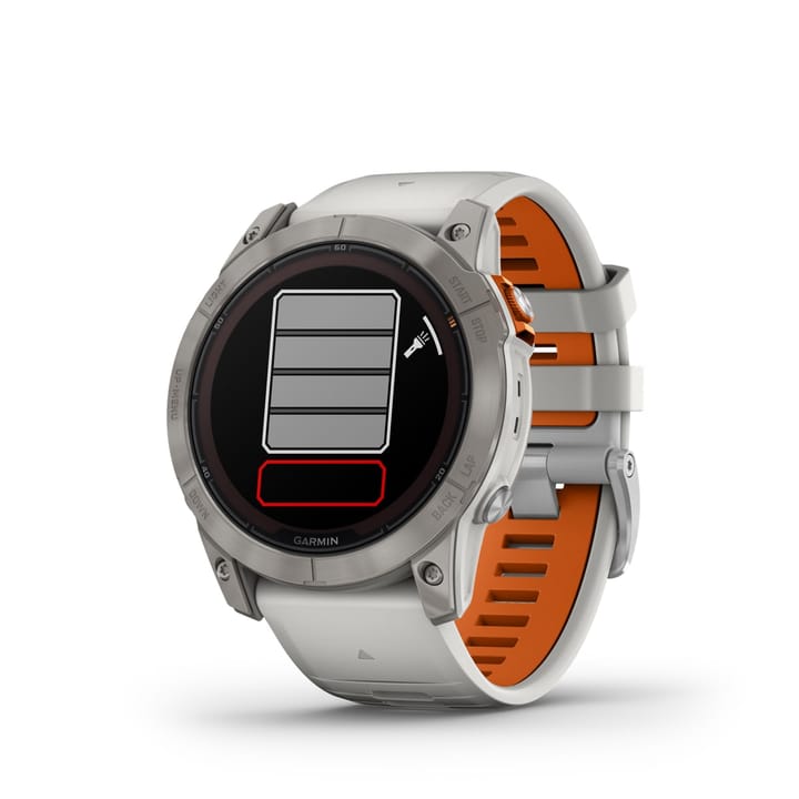 Garmin Fenix 7X Pro Sapphire Solar Edition Ti W/Gray/Orange Band Garmin