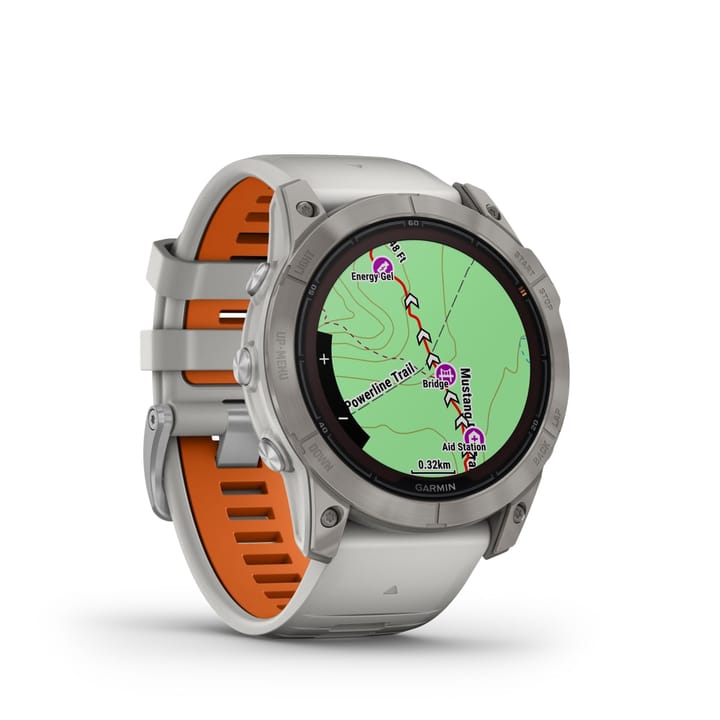 Garmin Fenix 7X Pro Sapphire Solar Edition Ti W/Gray/Orange Band Garmin