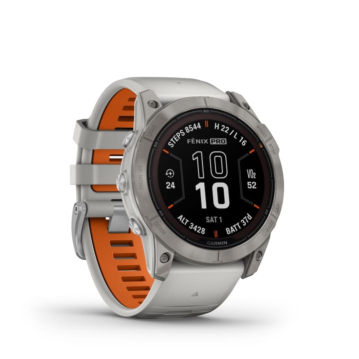 Garmin Fenix 7X Pro Sapphire Solar Edition Ti W/Gray/Orange Band Garmin