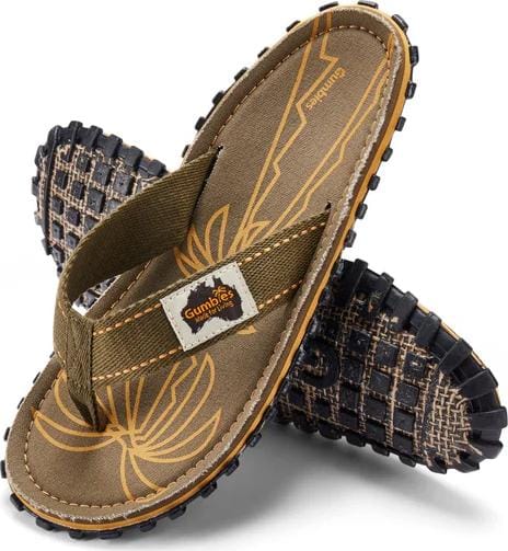 Gumbies Unisex Islander Palm Leaf Khaki Gumbies