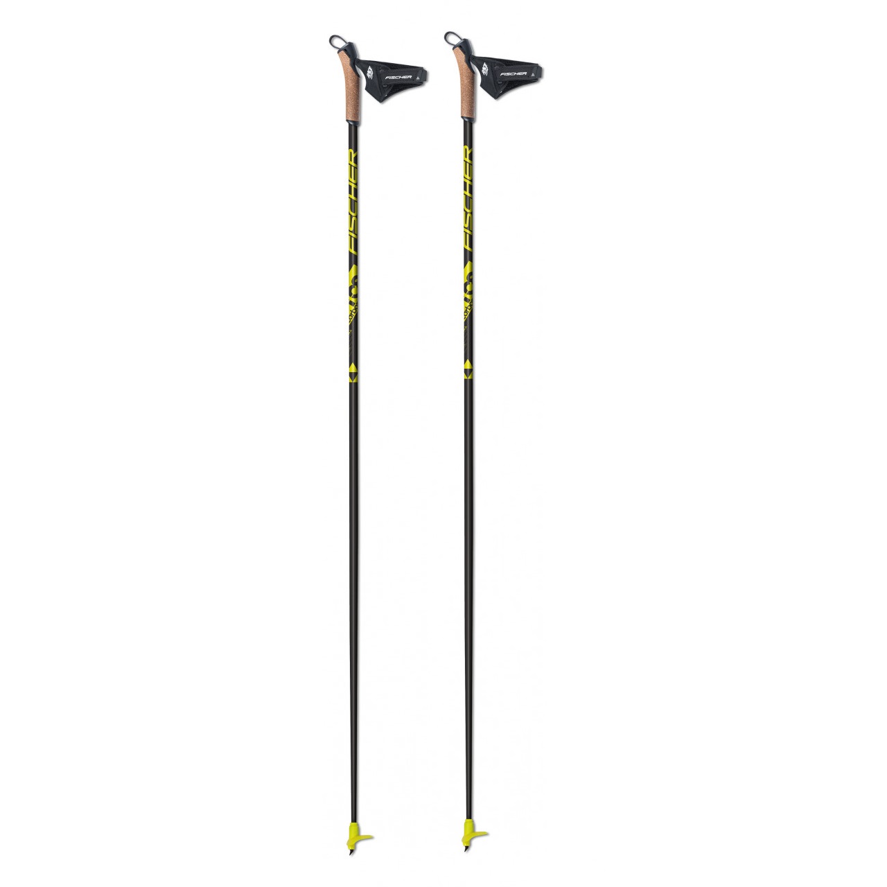 Fischer RC8 Black/Yellow Maastohiihtosauvat 135