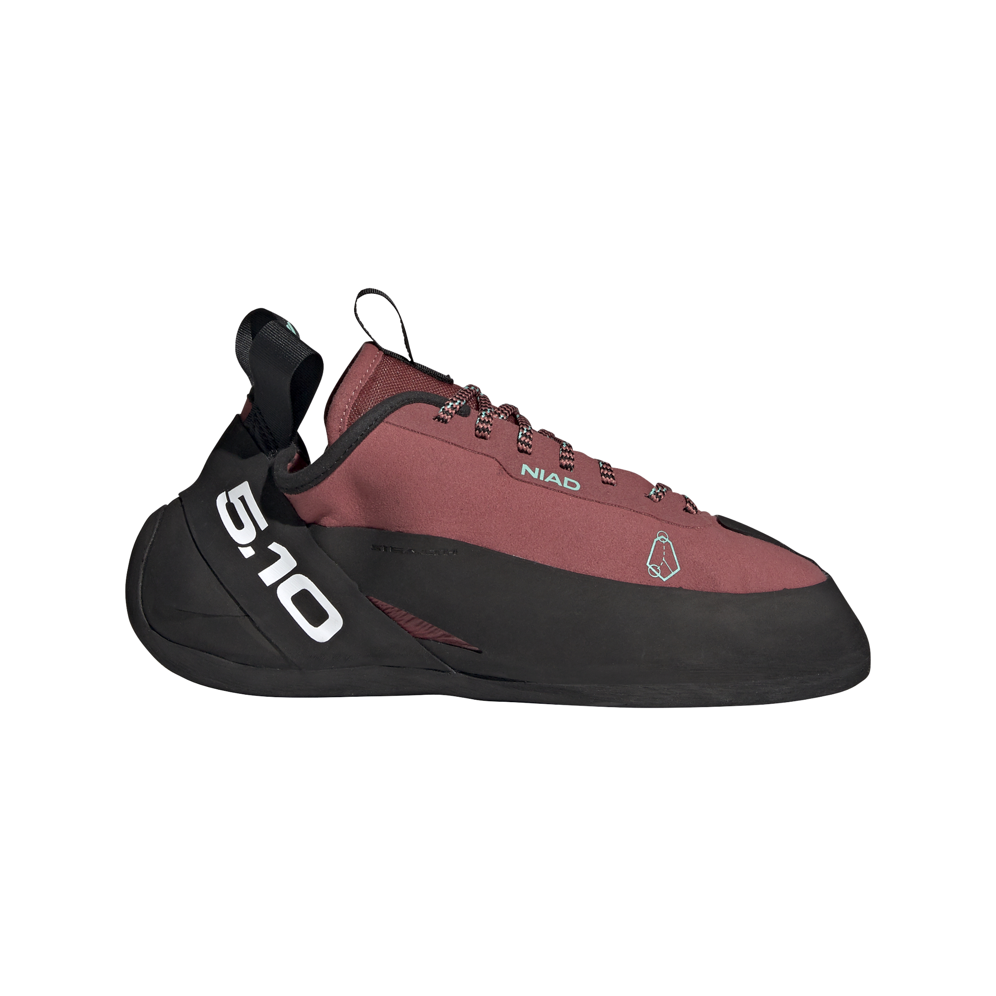 Unisex Niad Lace Climbing Shoes Core Black/Crew Red/Acid Mint