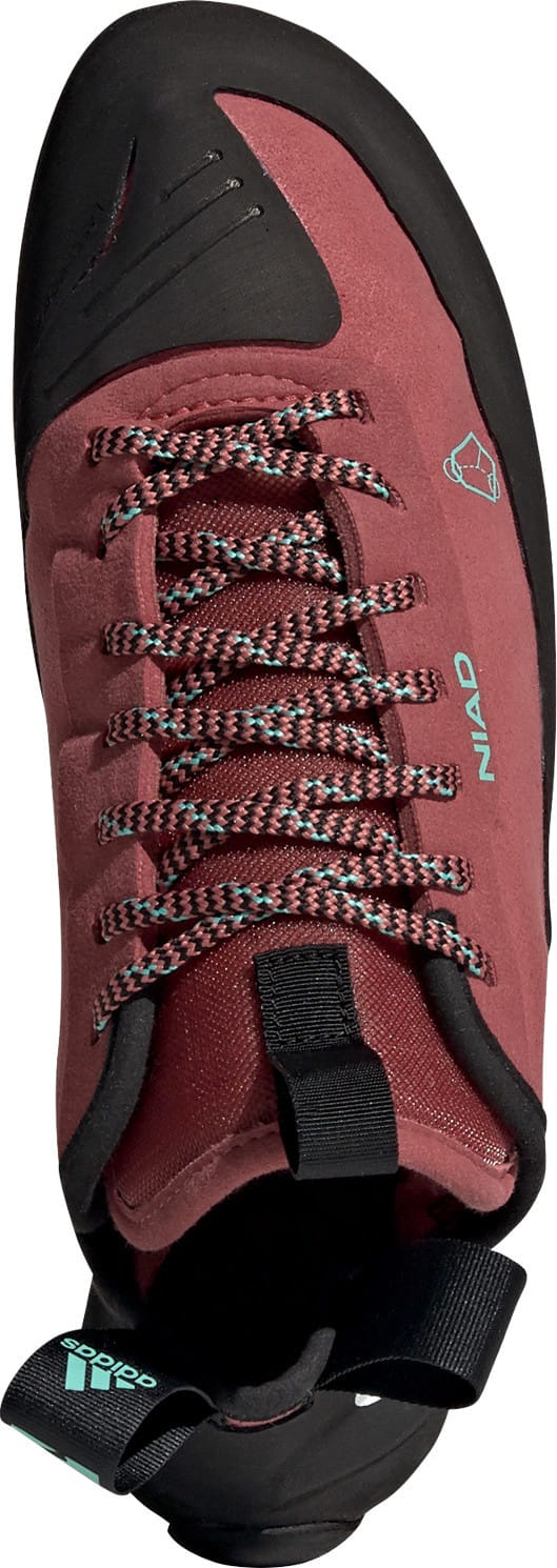 FiveTen Unisex Niad Lace Climbing Shoes Core Black/Crew Red/Acid Mint FiveTen