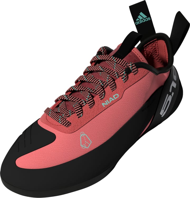 FiveTen Unisex Niad Lace Climbing Shoes Core Black/Crew Red/Acid Mint FiveTen