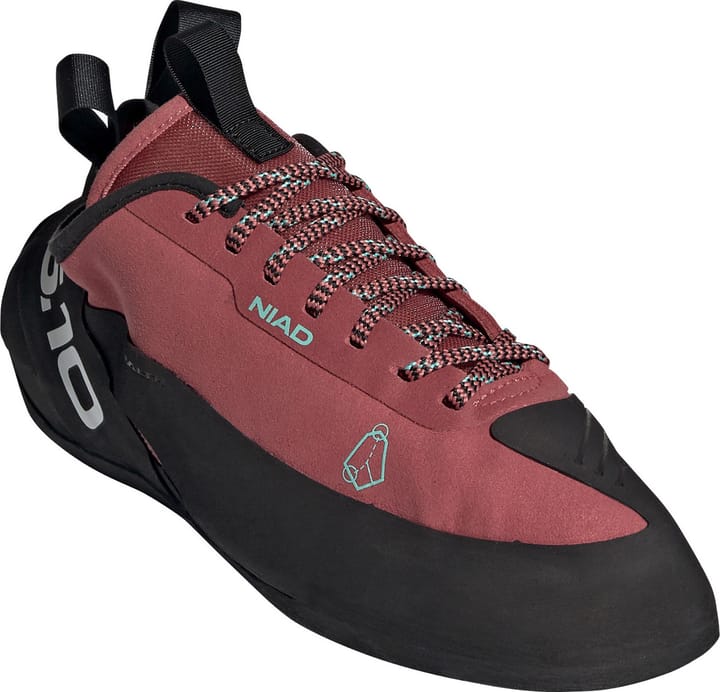 FiveTen Unisex Niad Lace Climbing Shoes Core Black/Crew Red/Acid Mint FiveTen