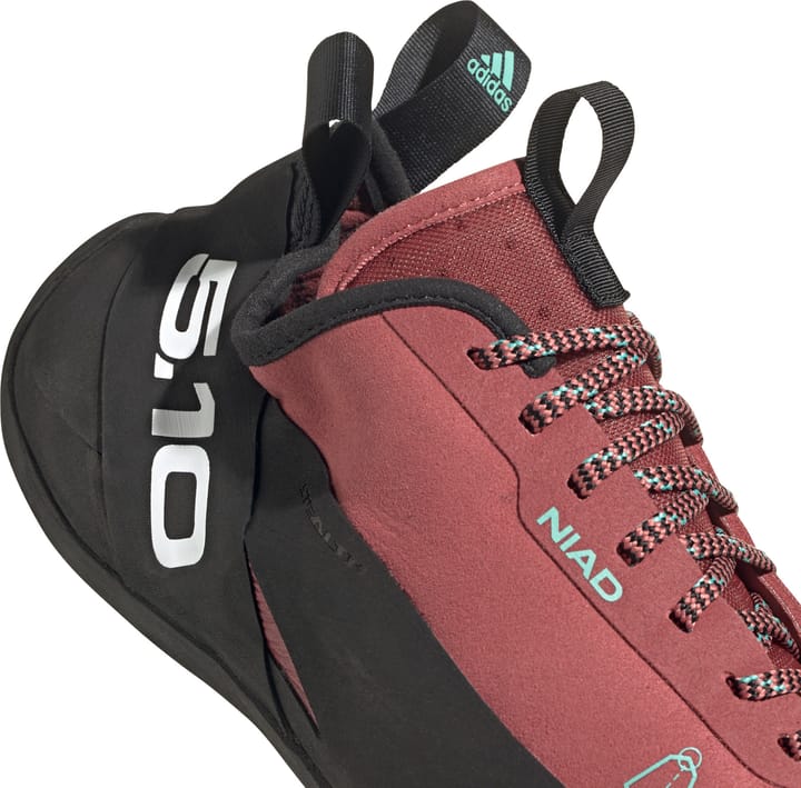 FiveTen Unisex Niad Lace Climbing Shoes Core Black/Crew Red/Acid Mint FiveTen