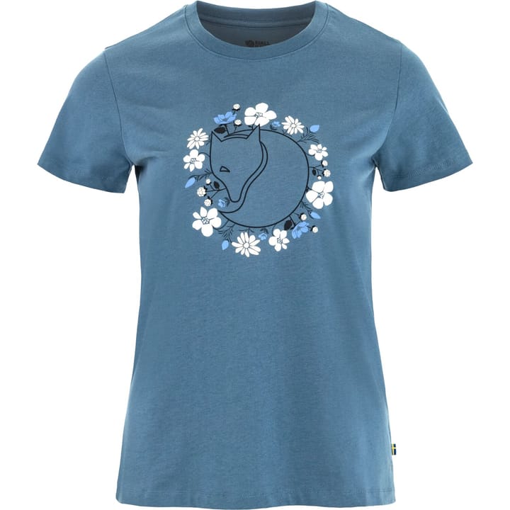 Fjällräven Fjällblomster Fox T-Shirt W Dawn Blue Fjällräven