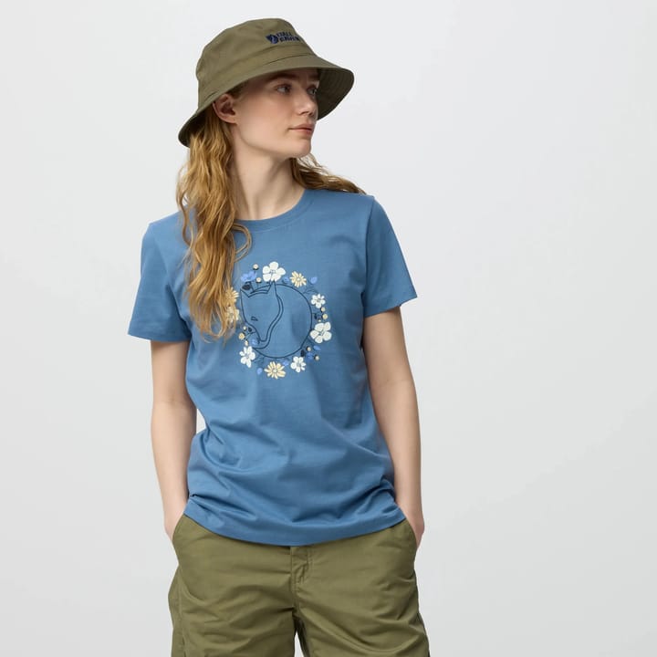 Fjällräven Fjällblomster Fox T-Shirt W Dawn Blue Fjällräven