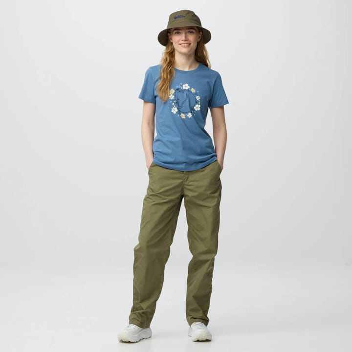 Fjällräven Fjällblomster Fox T-Shirt W Dawn Blue Fjällräven