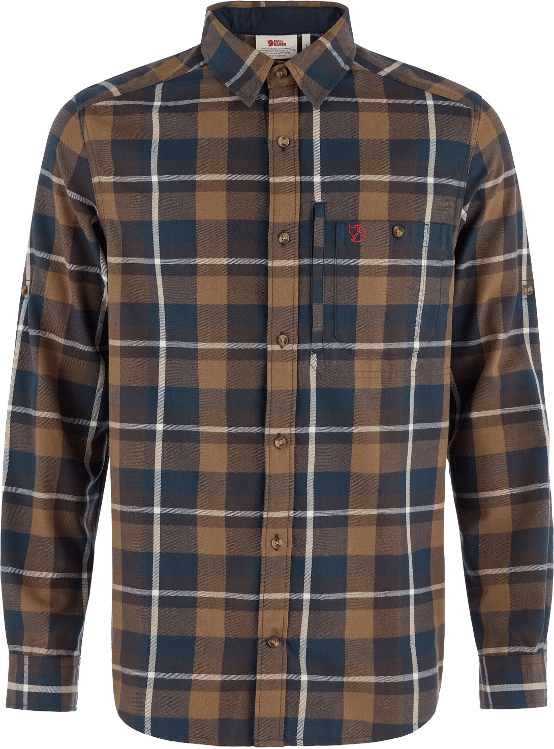 Fjällräven Men's Fjällglim Regular Shirt Wood Brown/Black Oak