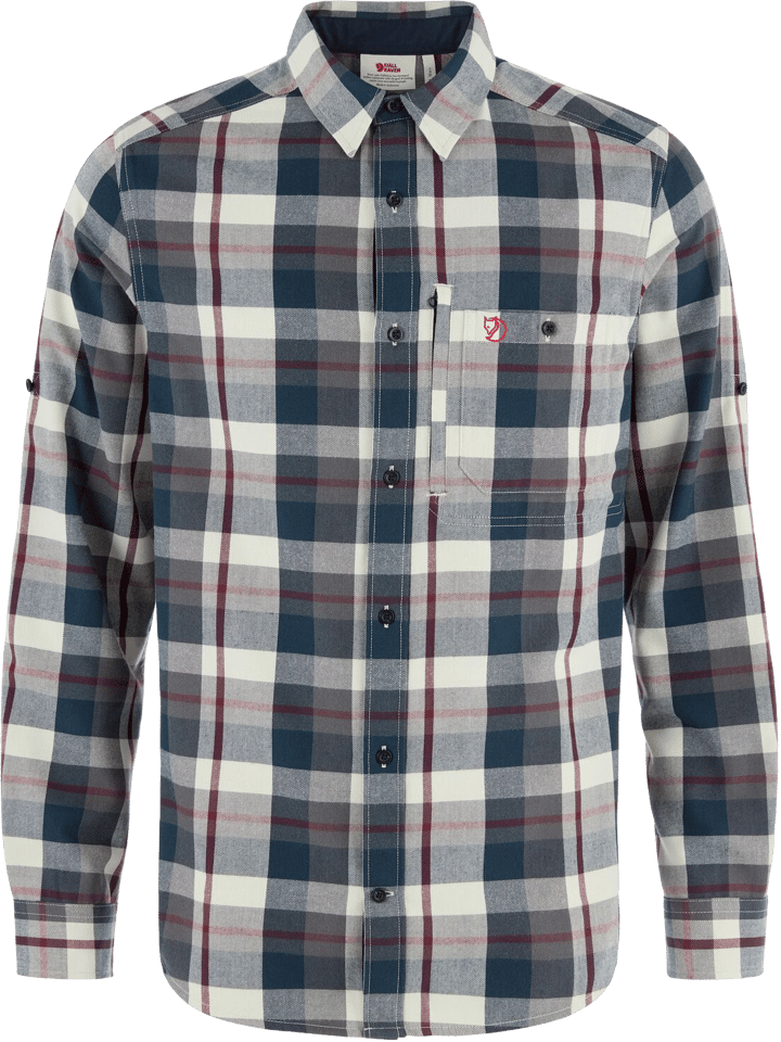 Fjällräven Men's Fjällglim Regular Shirt Dark Navy/Chalk White Fjällräven