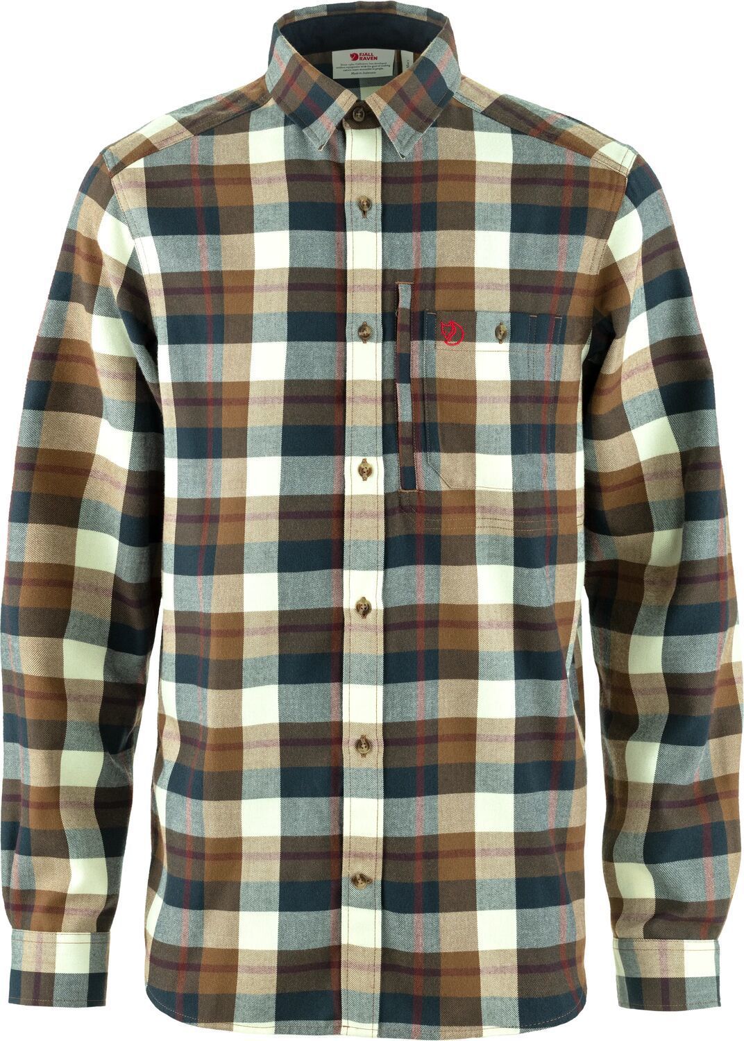 Fjällräven Men's Fjällglim Relaxed Shirt Wood Brown/Chalk White