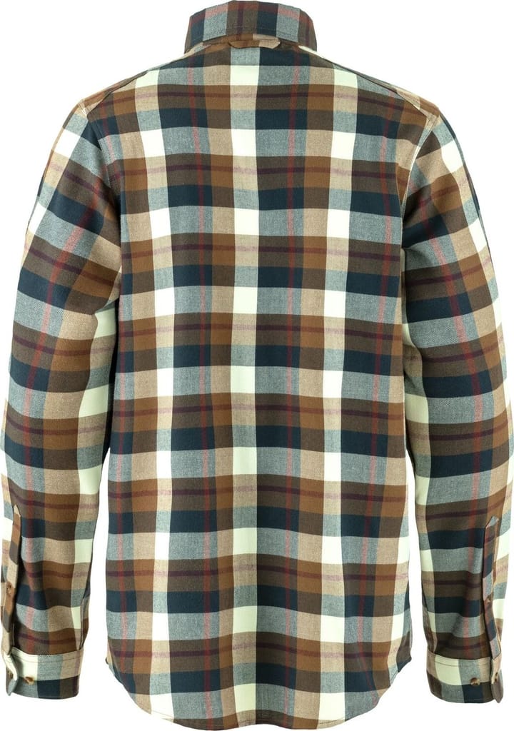 Fjällräven Men's Fjällglim Relaxed Shirt Wood Brown/Chalk White Fjällräven