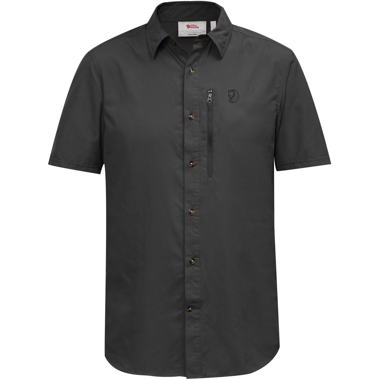 Fjällräven Men's Abisko Hike Shirt Short Sleeve Dark Grey