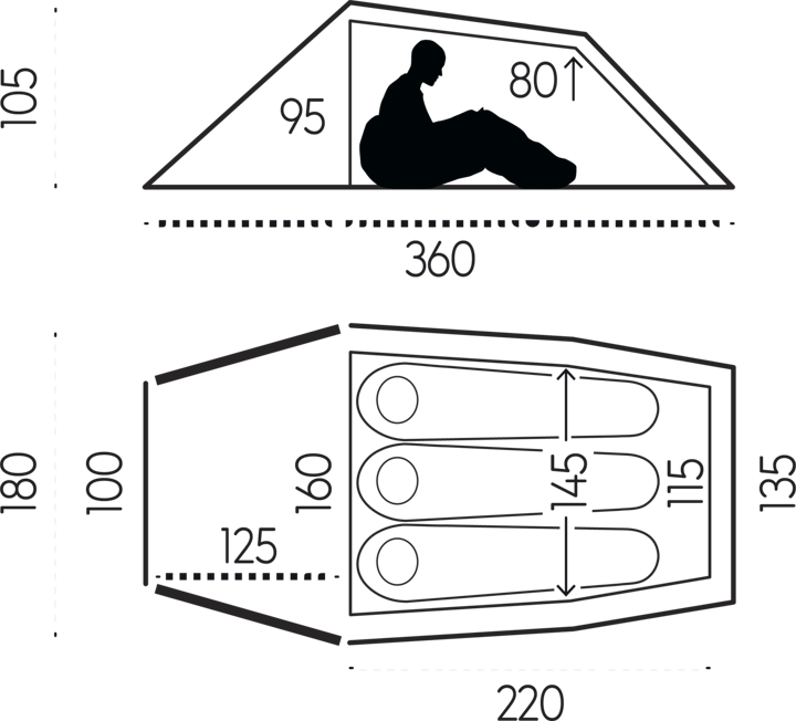 Fjällräven Abisko Lite 3 Sand Fjällräven