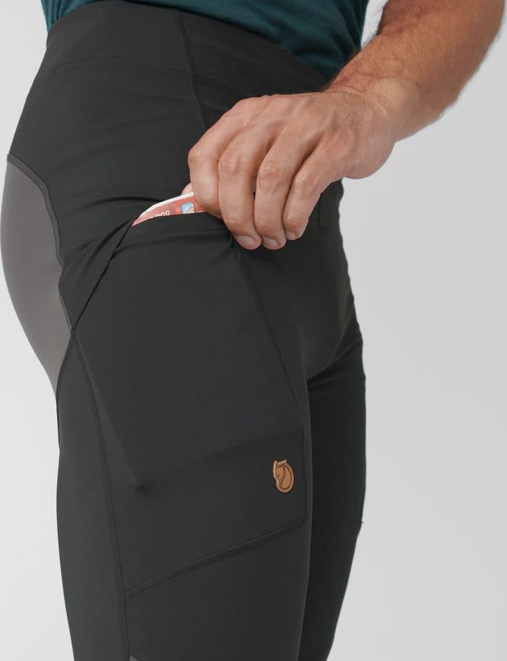 Fjällräven Men's Abisko Trekking Tights Pro Black-Iron Grey Fjällräven