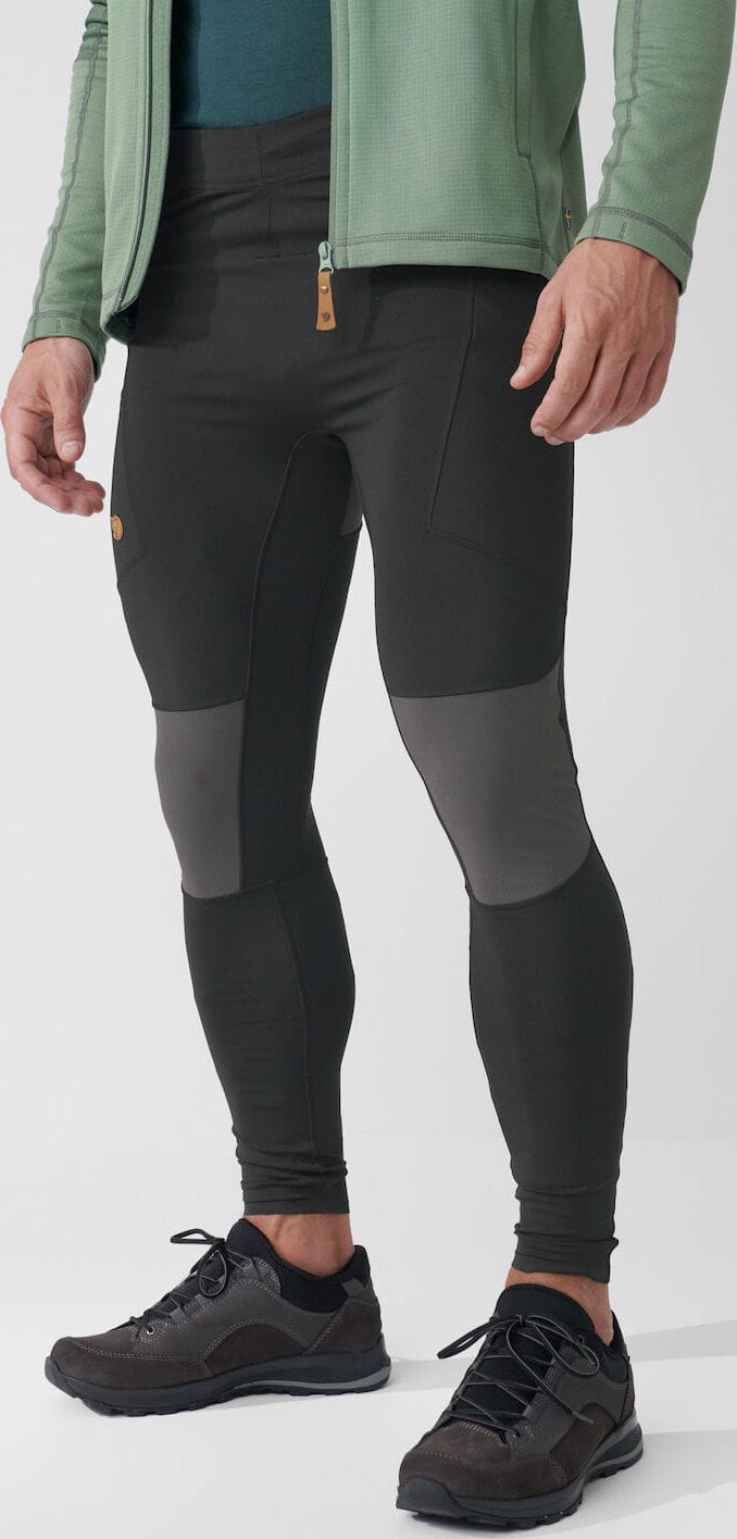 Men's Abisko Trekking Tights Pro Black-Iron Grey Fjällräven