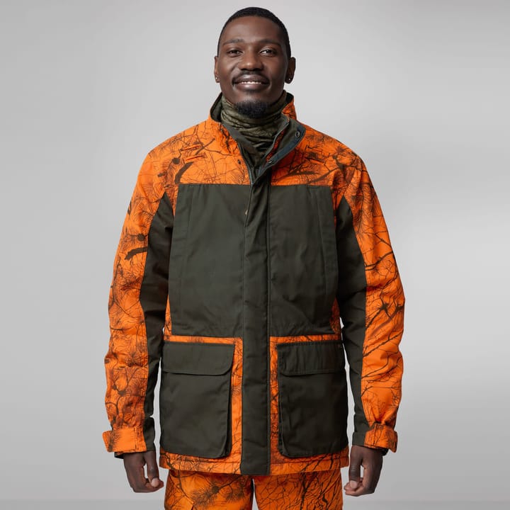 Fjällräven Men's Brenner Pro Padded Jacket Orange Multi Camo-Deep Forest Fjällräven
