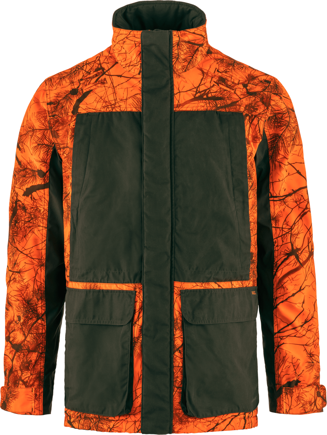 Fjällräven Men's Brenner Pro Padded Jacket Orange Multi Camo-Deep Forest