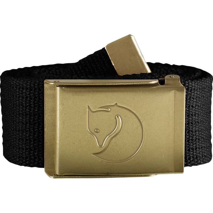 Fjällräven Canvas Brass Belt 4 cm Black Fjällräven