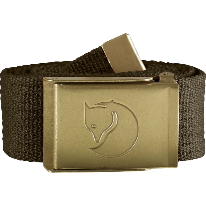 Fjällräven Canvas Brass Belt 4 cm Dark Olive Fjällräven